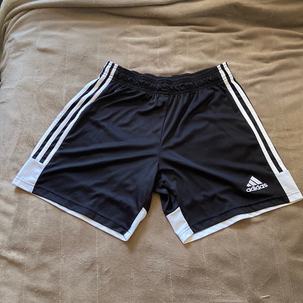 MEDIUM Black/White Men’s Adidas Climalite Shorts
